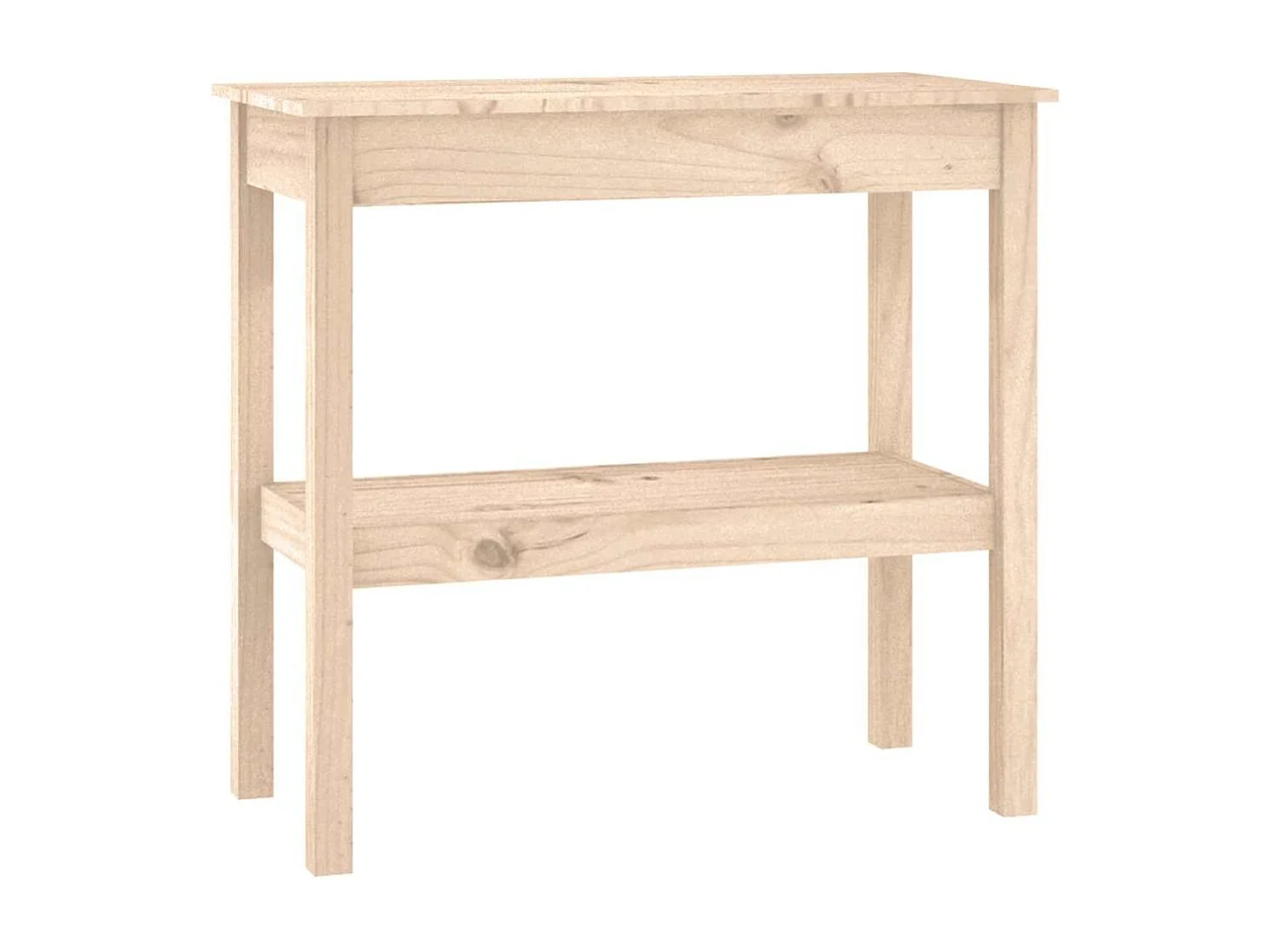 Tavolo Consolle 80x40x75 cm in Legno Massello di Pino