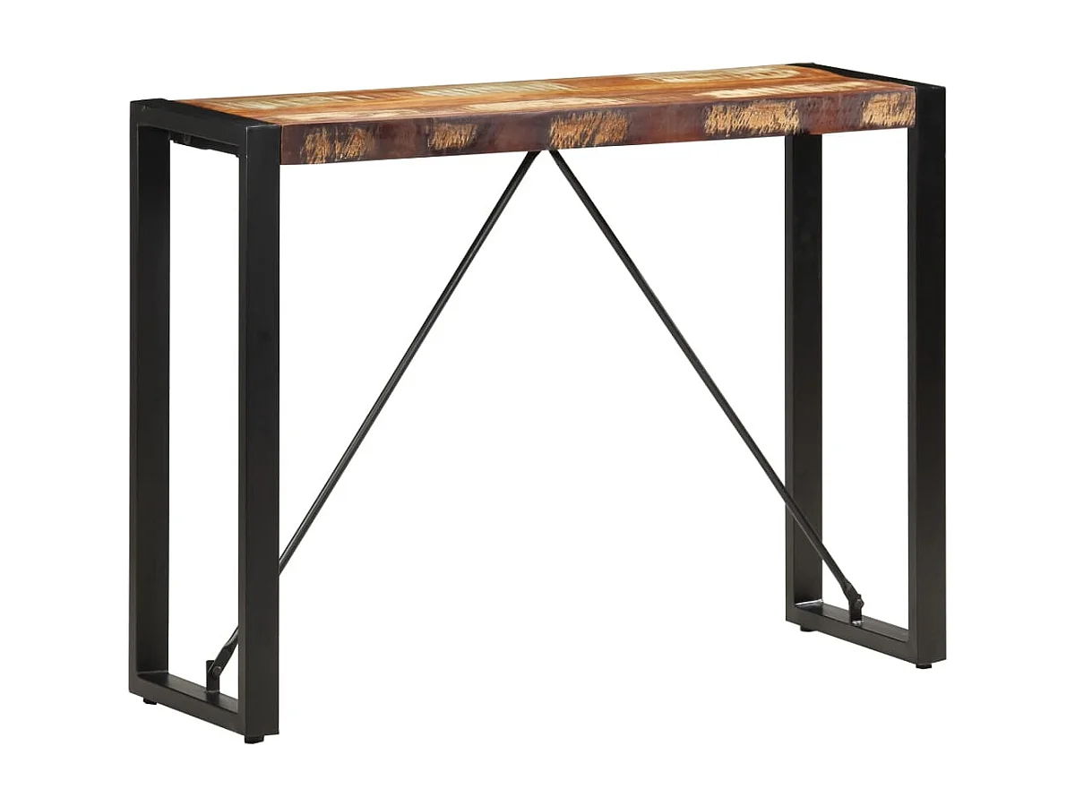 Konsolentisch 110x35x76 cm Massives Altholz