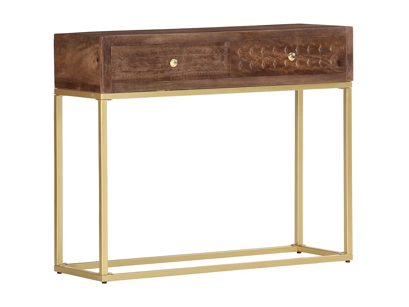 Wandtafel 90x30x75 cm massief mangohout