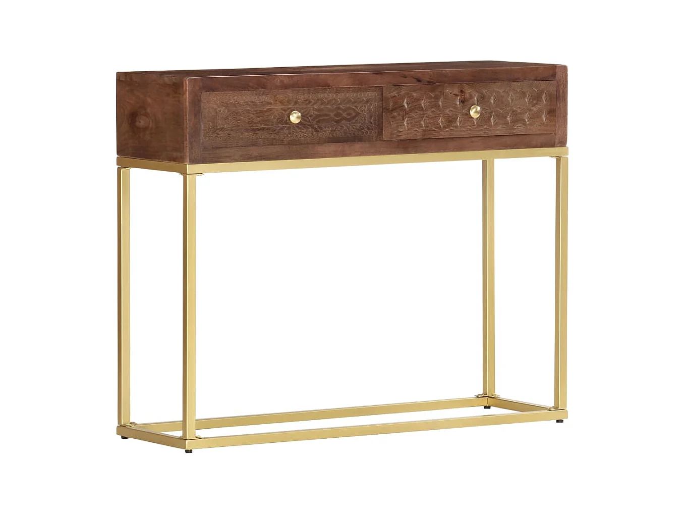 Table console 90 x 30 x 75 cm Bois de manguier massif