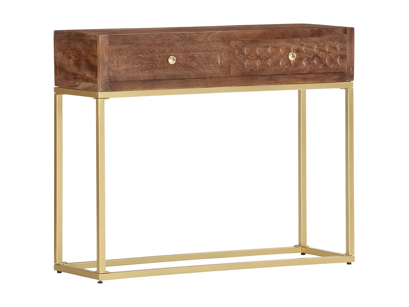 Table console 90 x 30 x 75 cm Bois de manguier massif