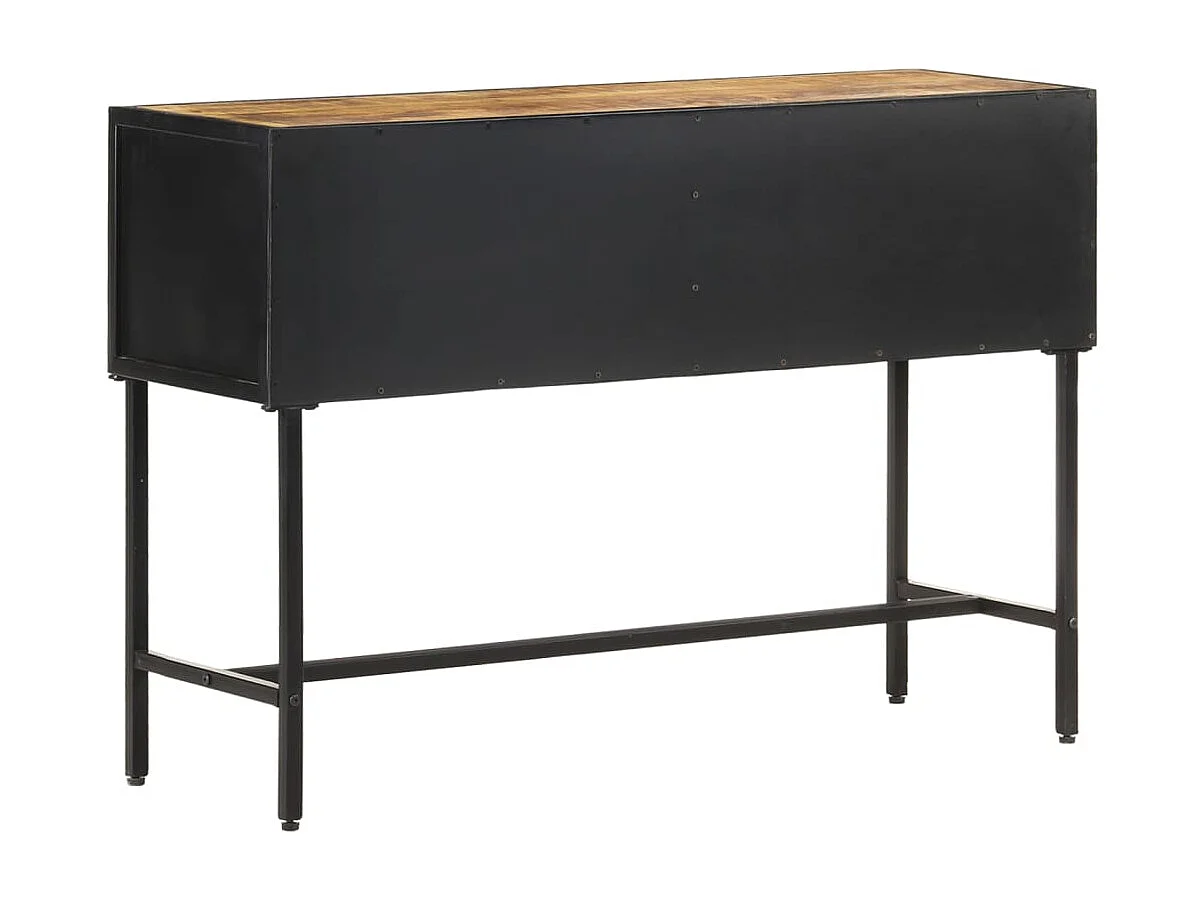 Tavolo Consolle 110x35x75 cm in Legno di Mango Grezzo