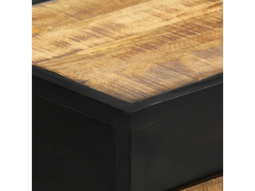 Wandtafel 110x35x75 cm ruw mangohout