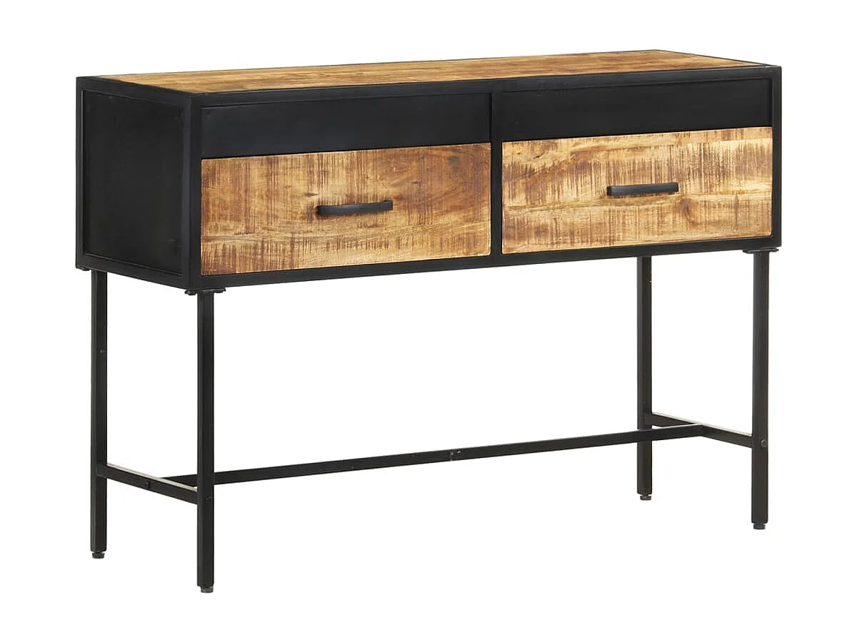 Wandtafel 110x35x75 cm ruw mangohout