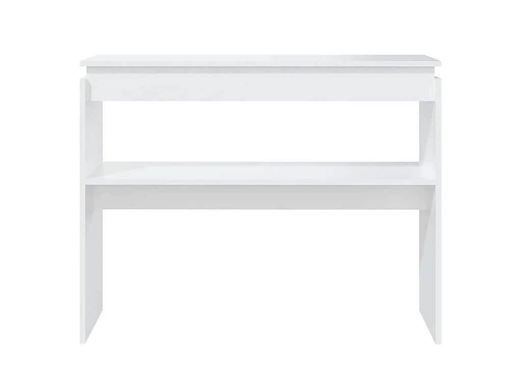 Mesa consola 102x30x80 cm derivados de madeira branco