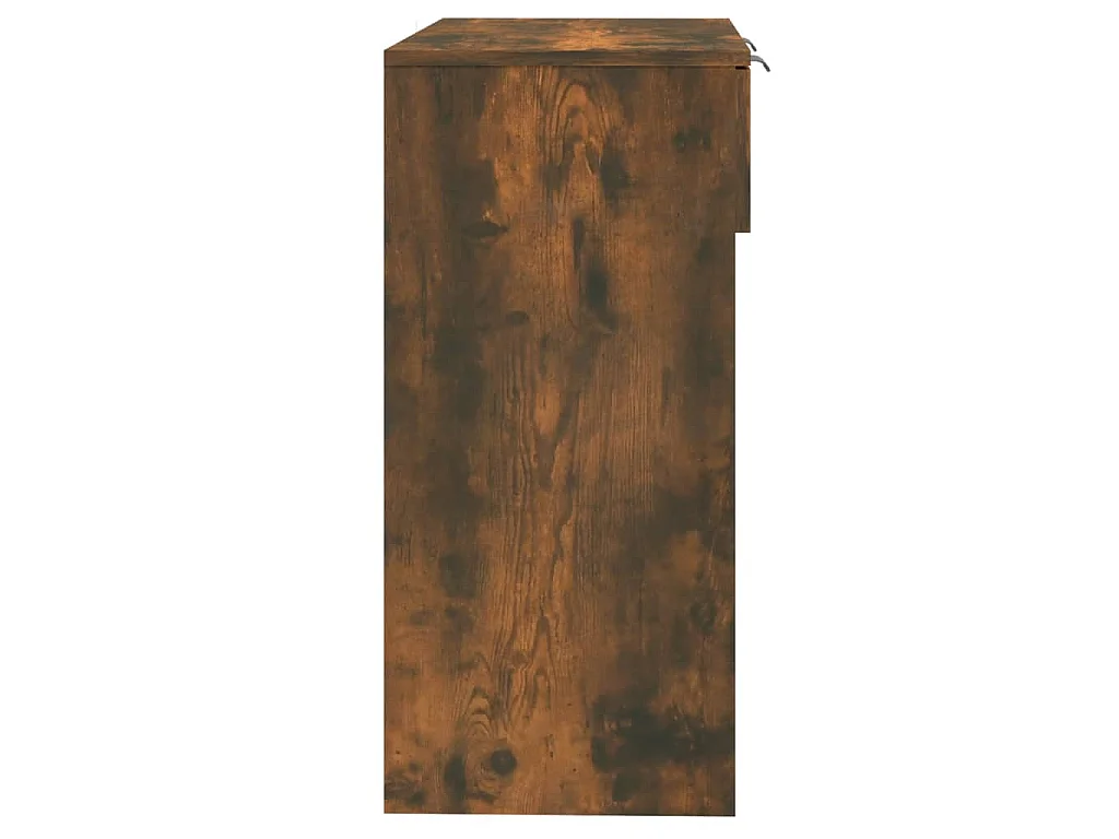 Wandtafel 90x36x75 cm bewerkt hout gerookt eikenkleurig