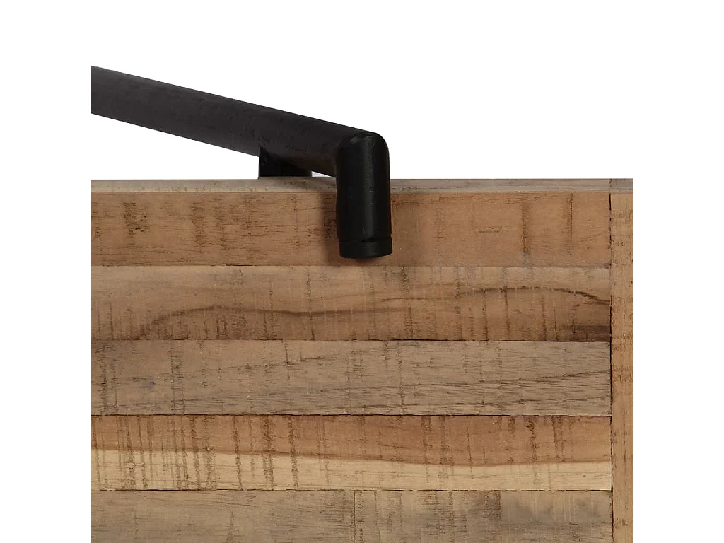 Tavolo Consolle in Legno di Teak di Recupero 120x35x81 cm