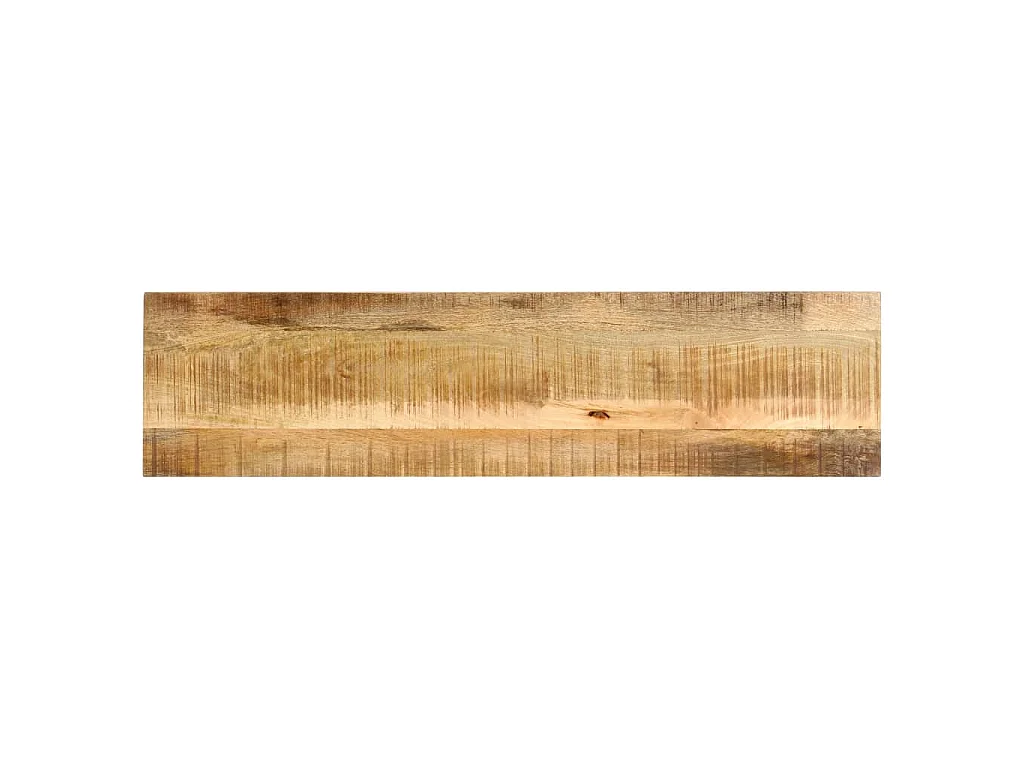 Wandtafel 140x35x76 cm massief ruw mangohout