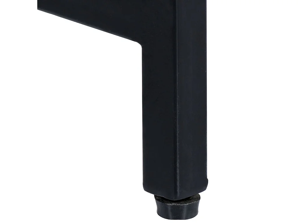 Wandtafel 140x35x76 cm massief ruw mangohout