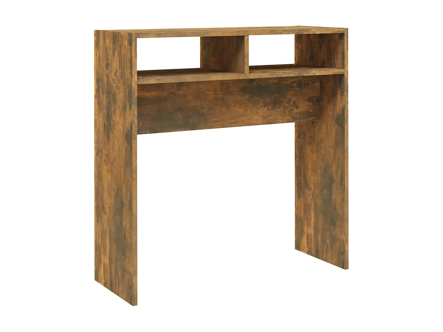 Wandtafel 78x30x80 cm bewerkt hout gerookt eikenkleurig