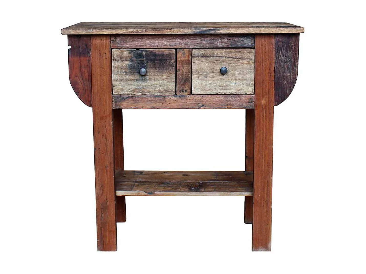 Wandtafel 80x35x80 cm gemengd gerecycled hout