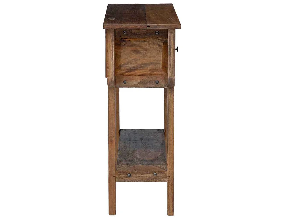 Consolle in Legno di Recupero Misto 80x35x80 cm