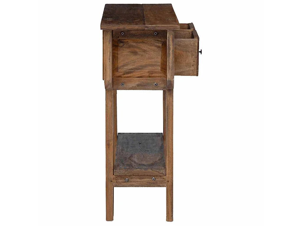 Consolle in Legno di Recupero Misto 80x35x80 cm