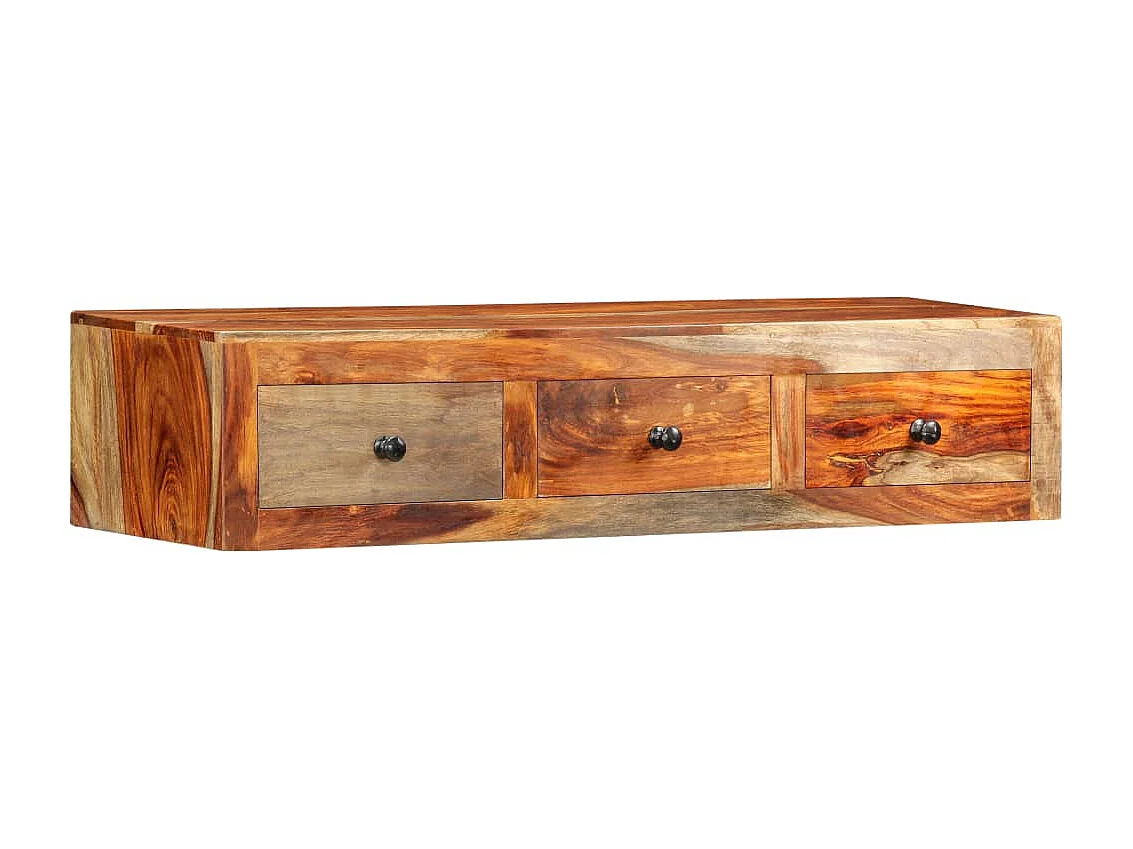 Table console murale 100x25x20 cm Bois massif