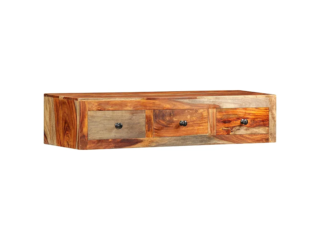 Table console murale 100x25x20 cm Bois massif