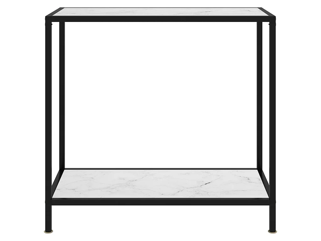 Wandtafel 80x35x75 cm gehard glas wit