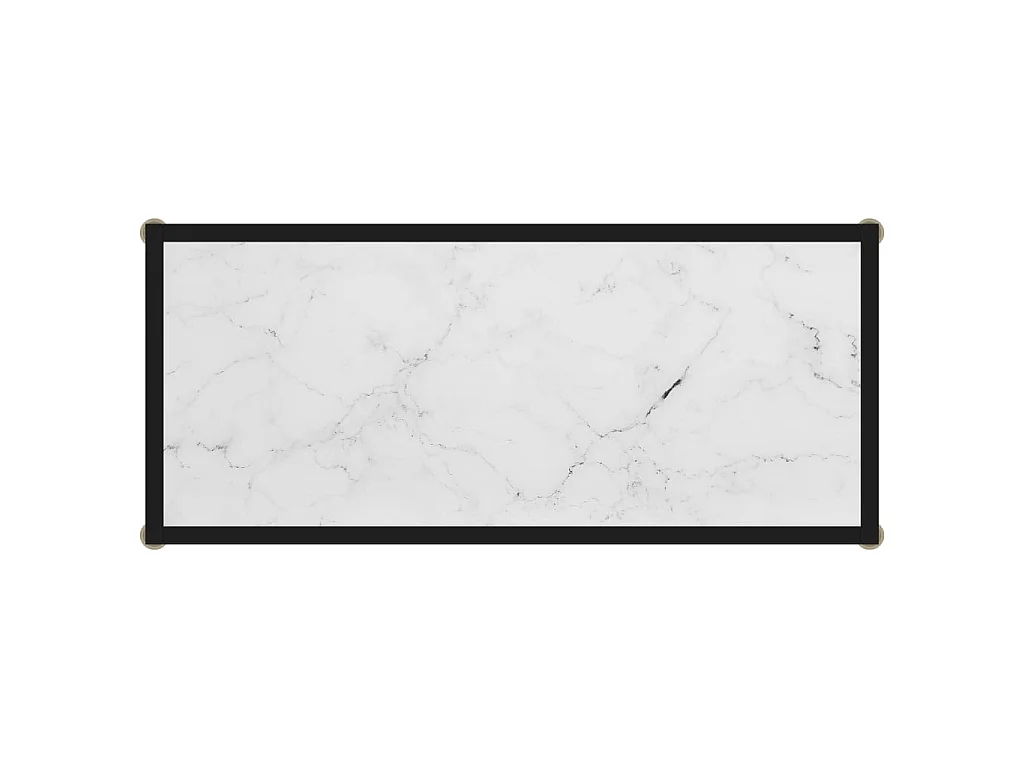 Wandtafel 80x35x75 cm gehard glas wit