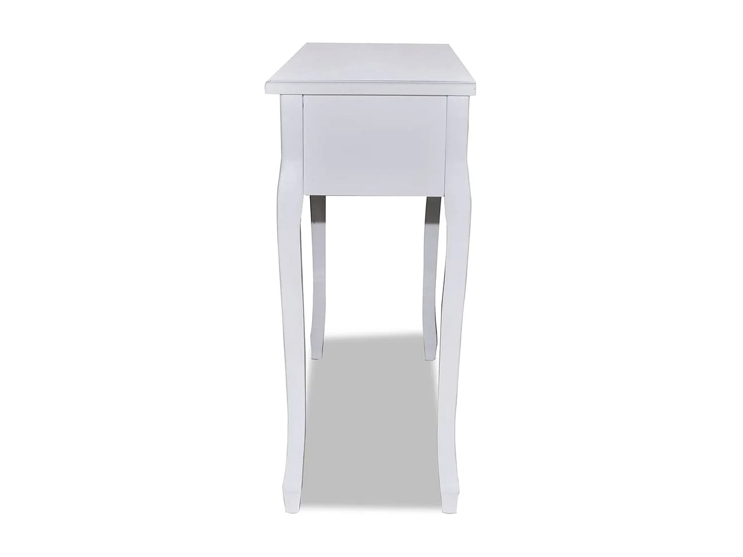 Table de console et coiffeuse avec 3 tiroirs Blanc