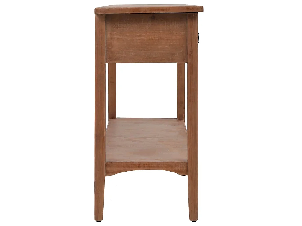 Table console bois de sapin massif 126 x 40 x 77,5 cm Marron