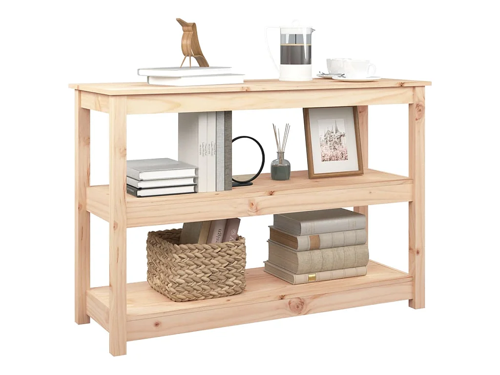 Table console 110x40x74 cm Bois massif de pin