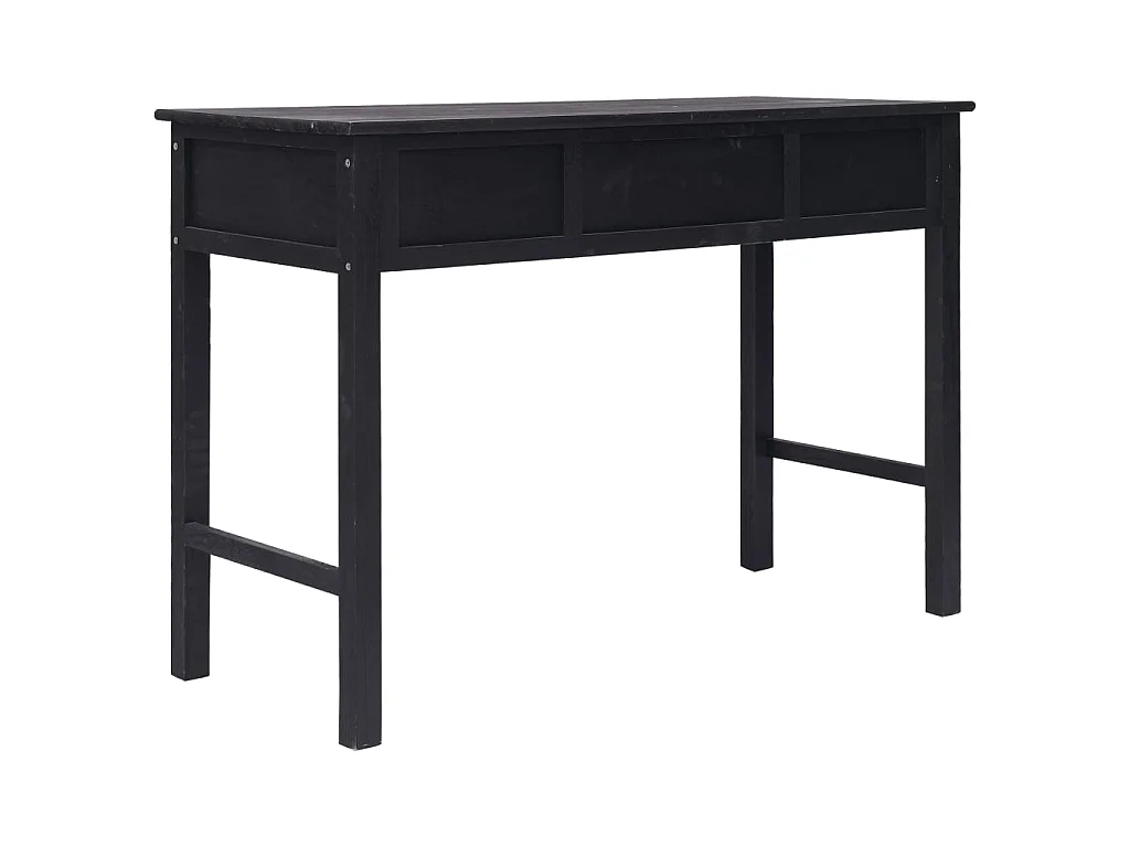 Table console Noir 110x45x76 cm Bois