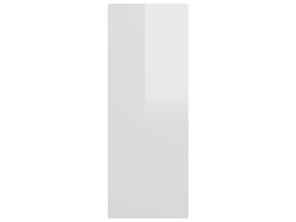 Tavolino Consolle Bianco Lucido 105x30x80 cm Legno Multistrato