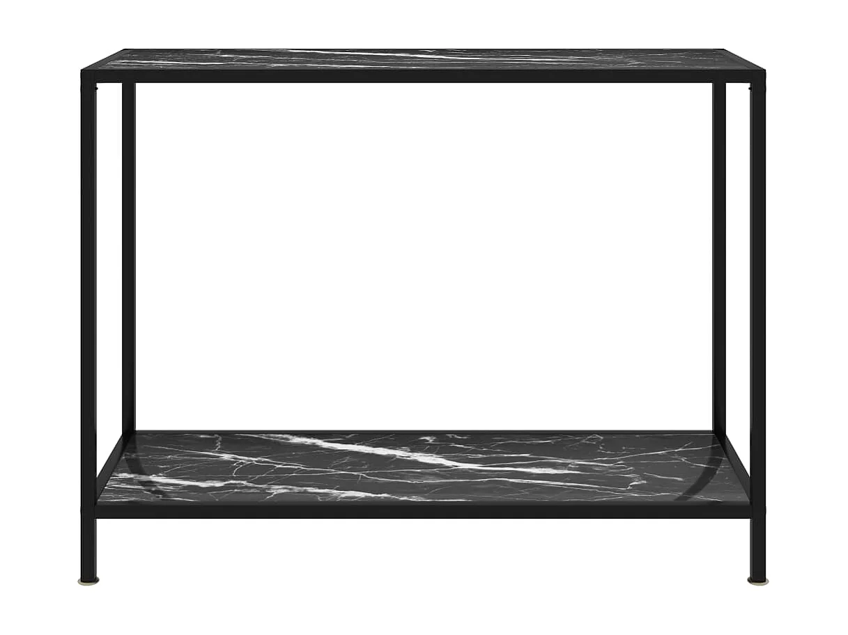 Konsolentisch Schwarz 100x35x75 cm Hartglas
