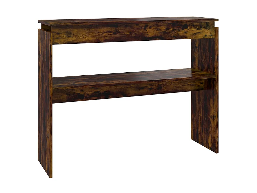 Mesa consola 102x30x80 cm derivados de madeira carvalho fumado