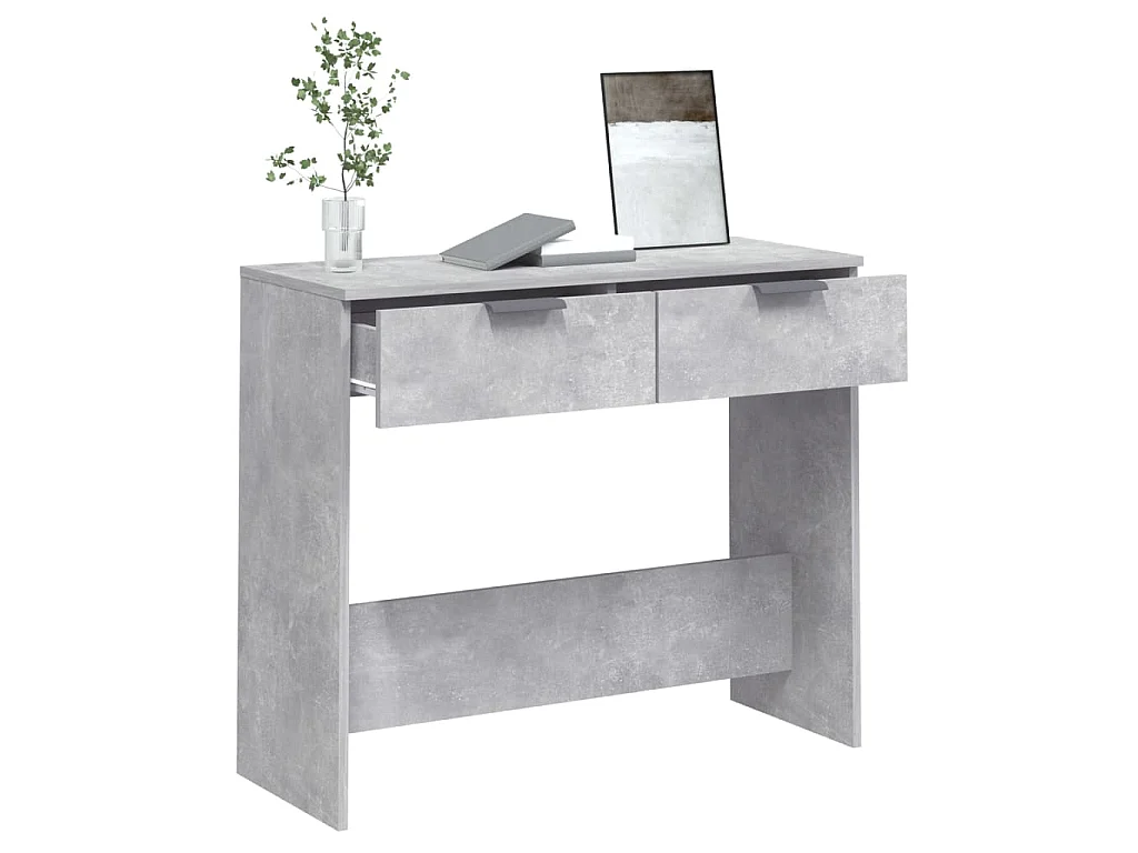 Konsolentisch Betongrau 90x36x75 cm Holzwerkstoff