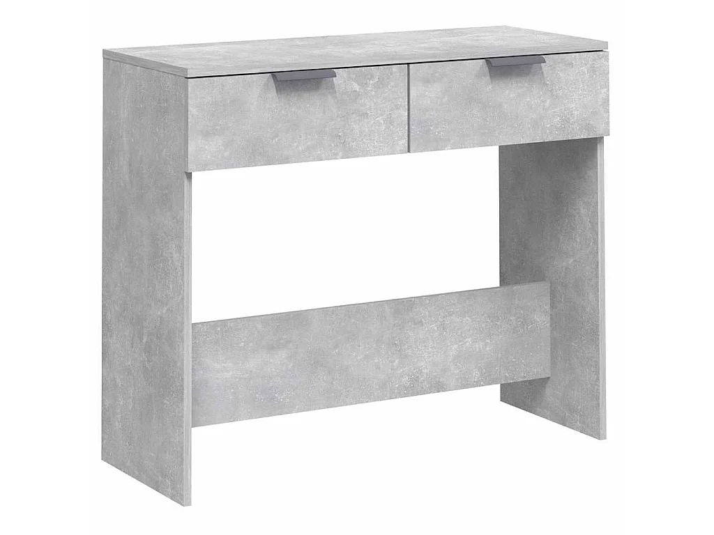 Table console Gris béton 90x36x75 cm Bois d'ingénierie
