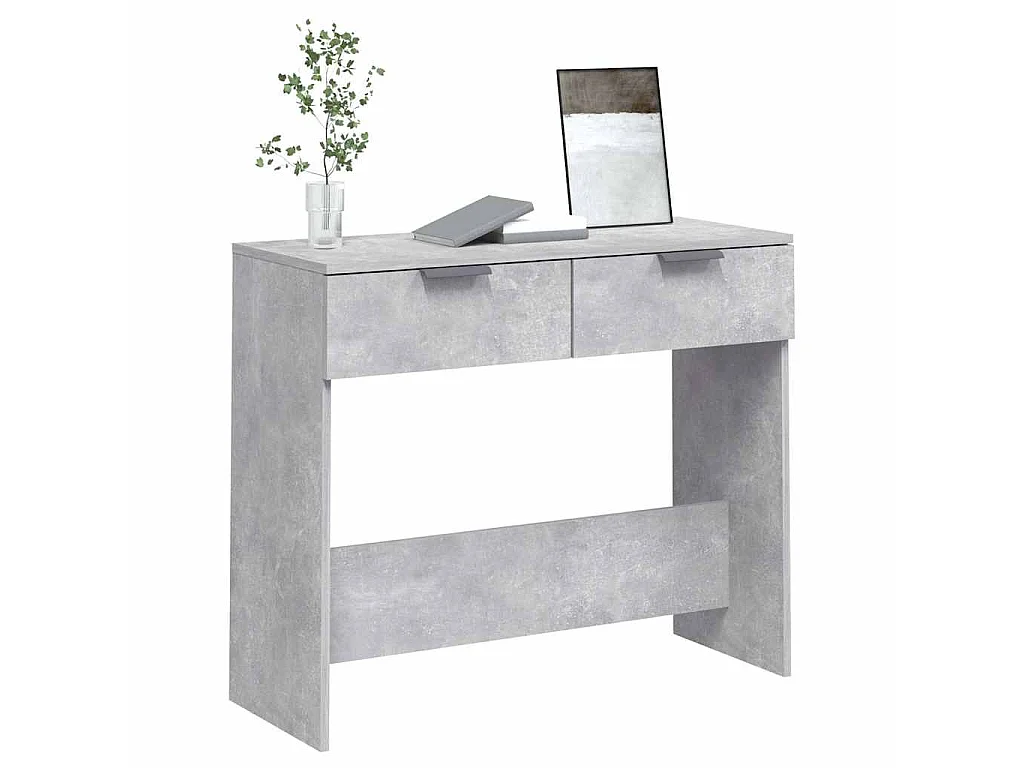 Konsolentisch Betongrau 90x36x75 cm Holzwerkstoff