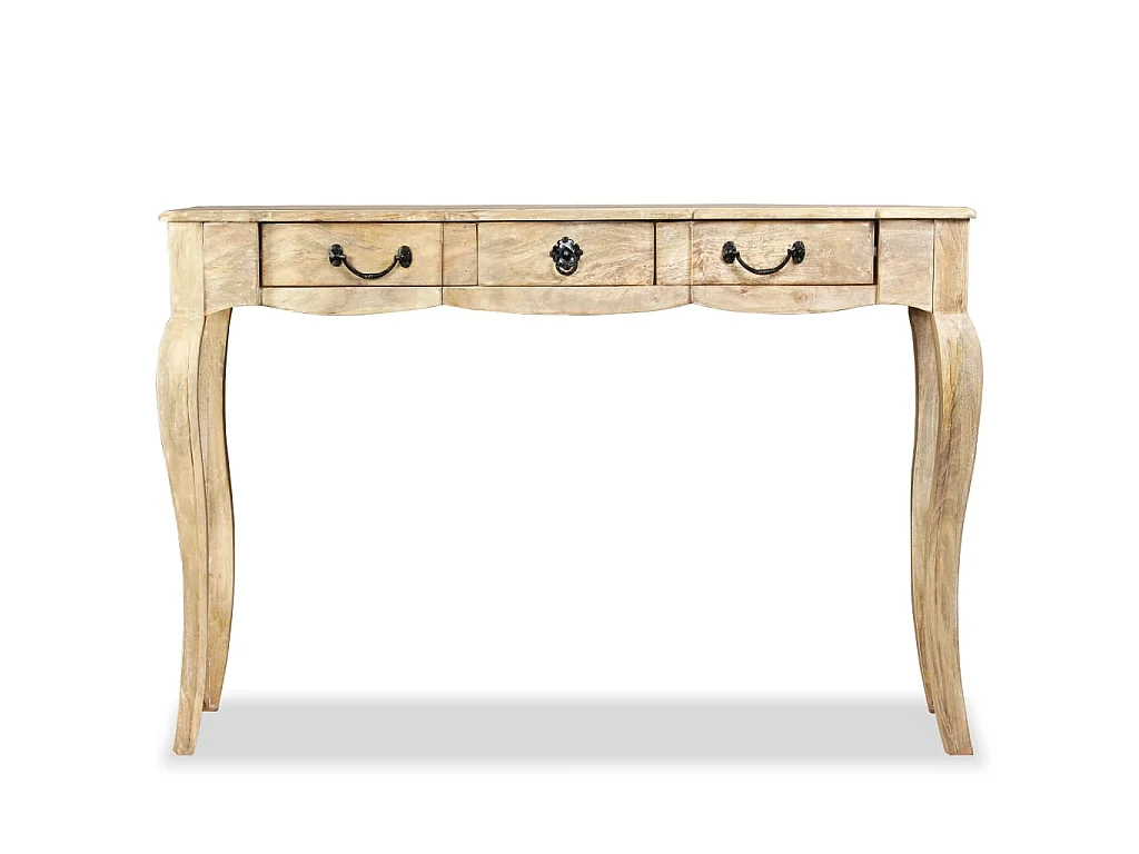 Table console Bois de manguier massif 120 x 50 x 80 cm