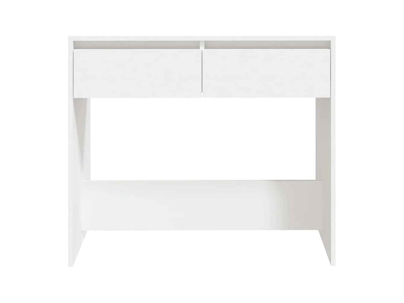 Table console Blanc 89x41x76,5 cm Acier