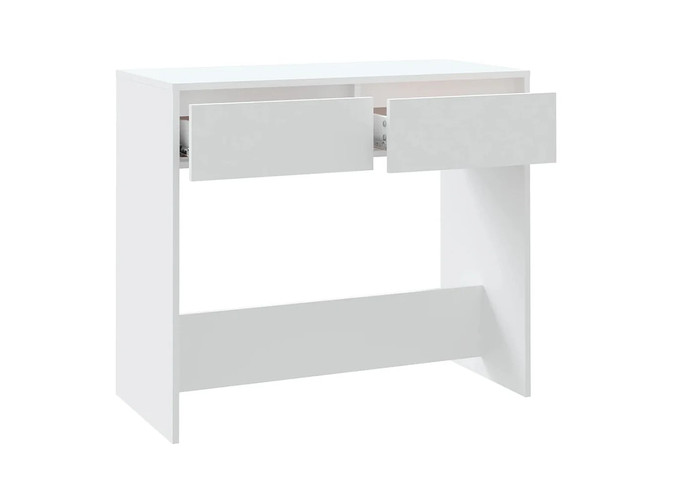 Table console Blanc 89x41x76,5 cm Acier