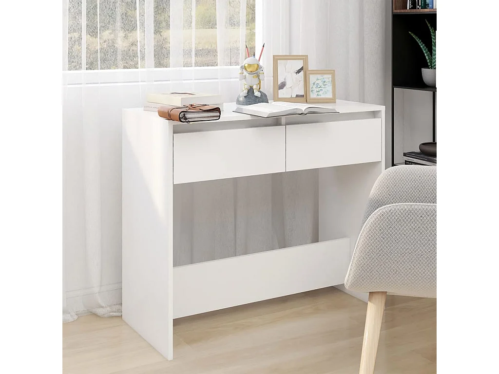 Konsolentisch Weiß 89x41x76,5 cm Holzwerkstoff