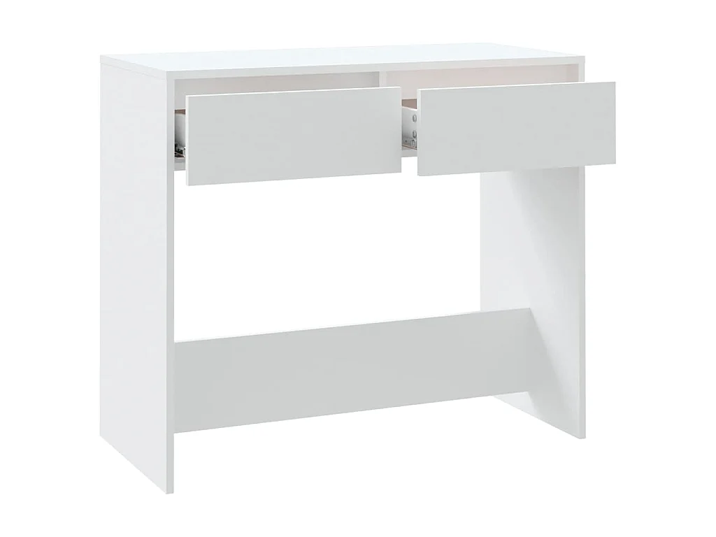 Table console Blanc 89x41x76,5 cm Acier