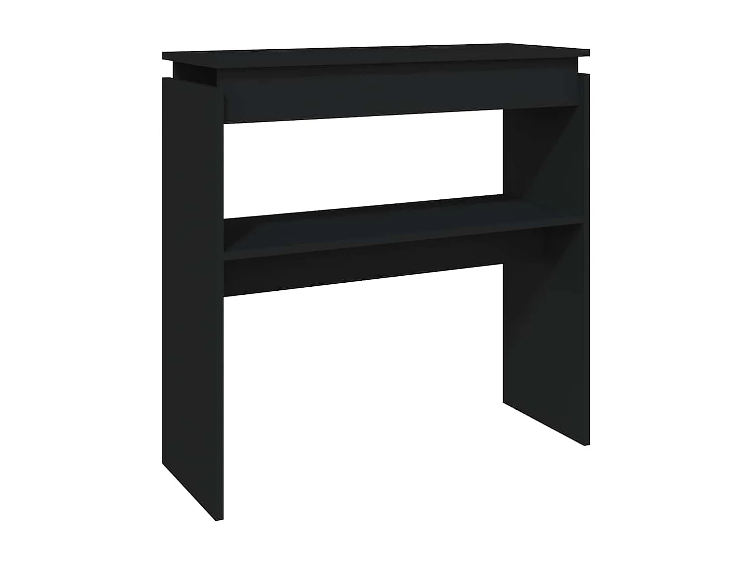 Konsolentisch Schwarz 80x30x80 cm Holzwerkstoff