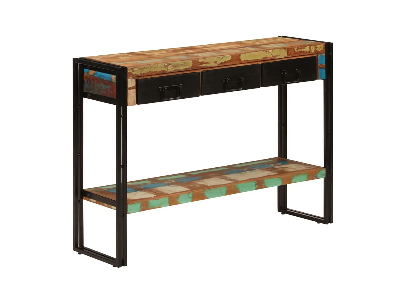 Konsolentisch 110x30x76 cm Altholz Massiv