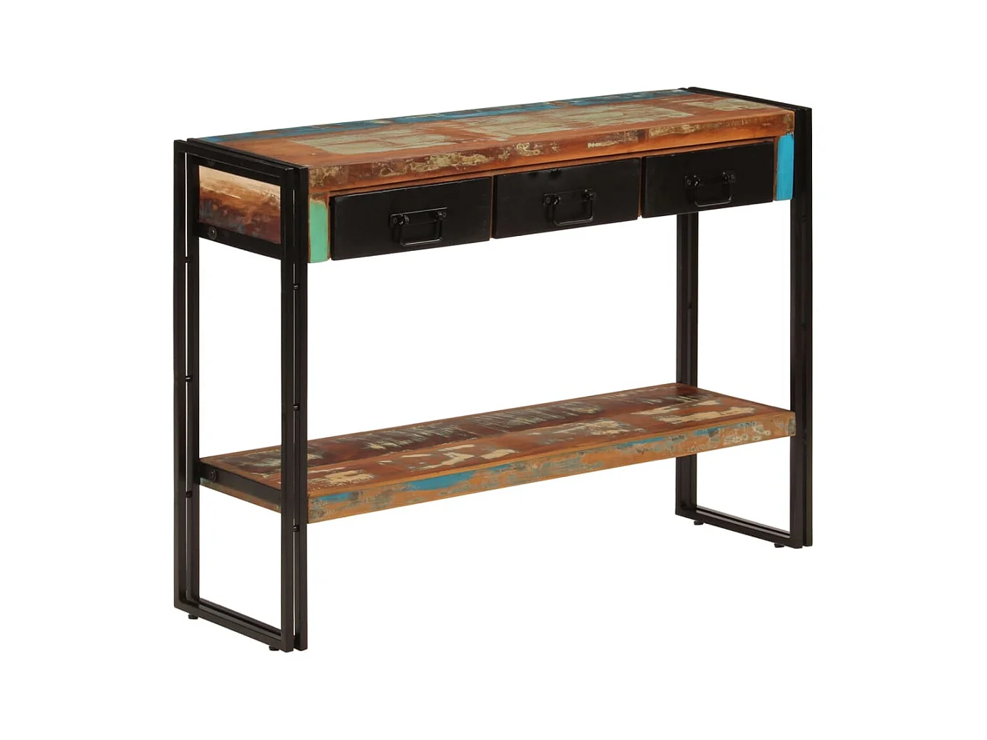 Table console 110x30x76 cm Bois massif de récupération