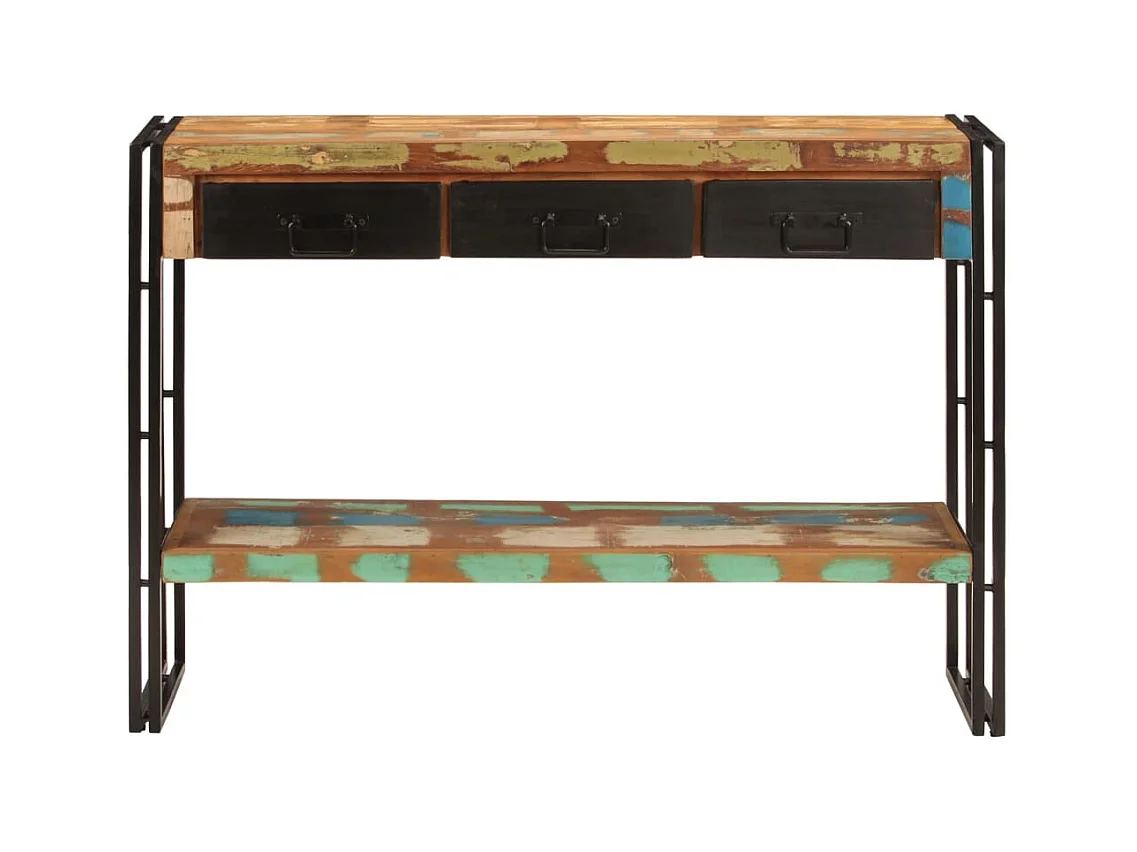 Table console 110x30x76 cm Bois massif de récupération