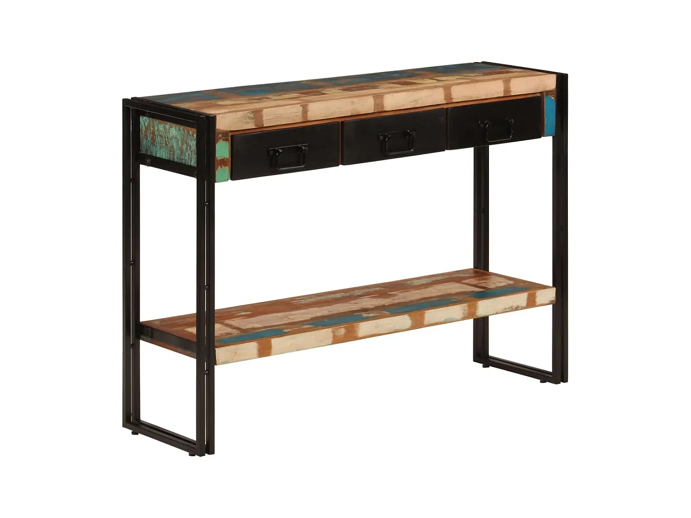 Table console 110x30x76 cm Bois massif de récupération
