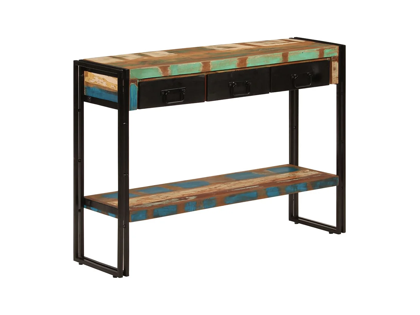 Table console 110x30x76 cm Bois massif de récupération