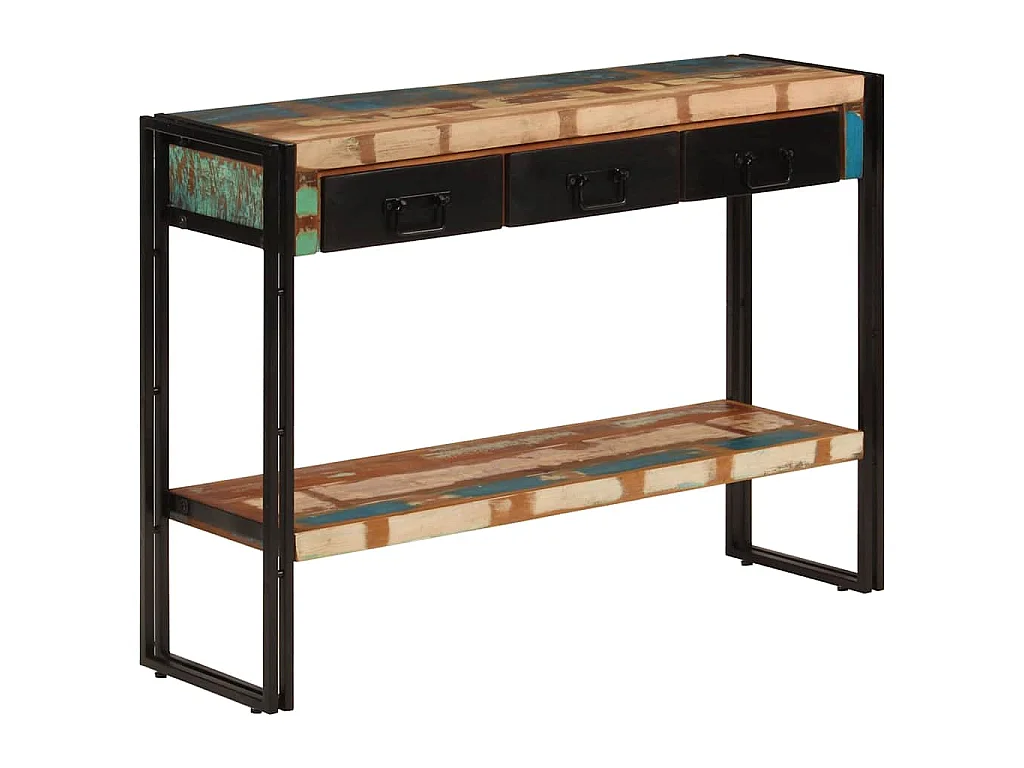 Table console 110x30x76 cm Bois massif de récupération