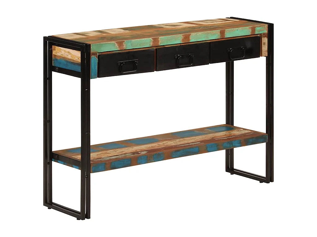Table console 110x30x76 cm Bois massif de récupération