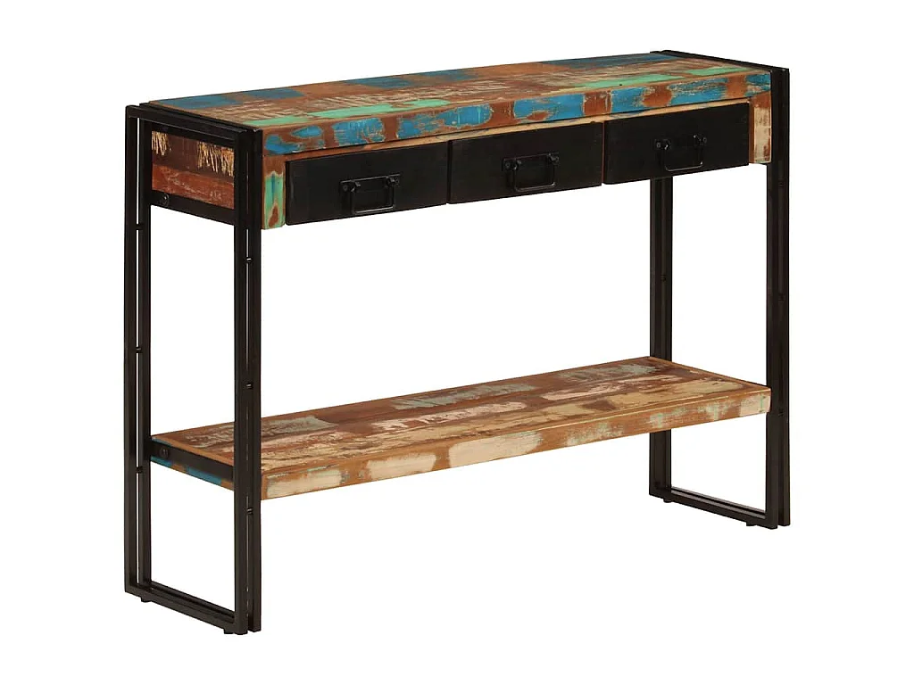Table console 110x30x76 cm Bois massif de récupération