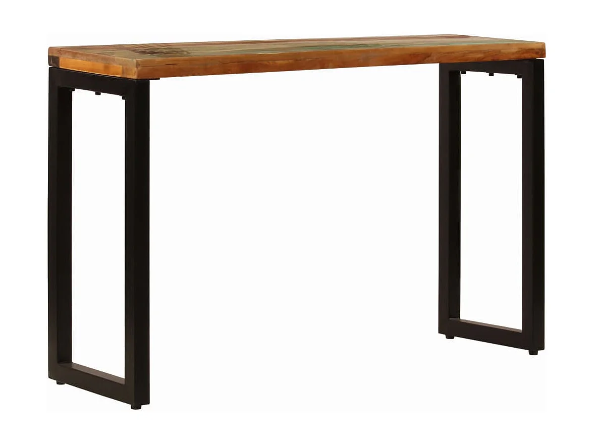 Wandtafel 120x35x76 cm massief gerecycled hout en staal