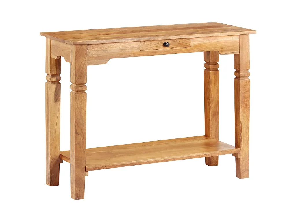 Tavolo Consolle 100x40x76 cm in Legno Massello d'Acacia