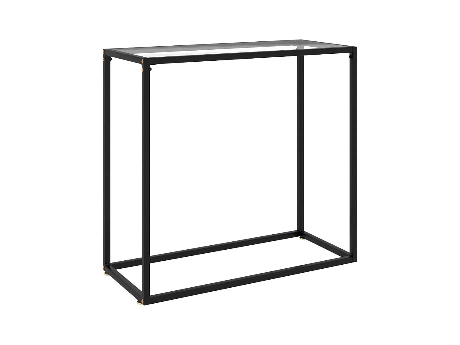 Table console Transparent 80x35x75 cm Verre trempé