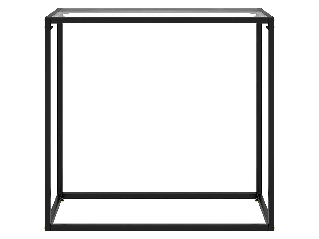 Table console Transparent 80x35x75 cm Verre trempé