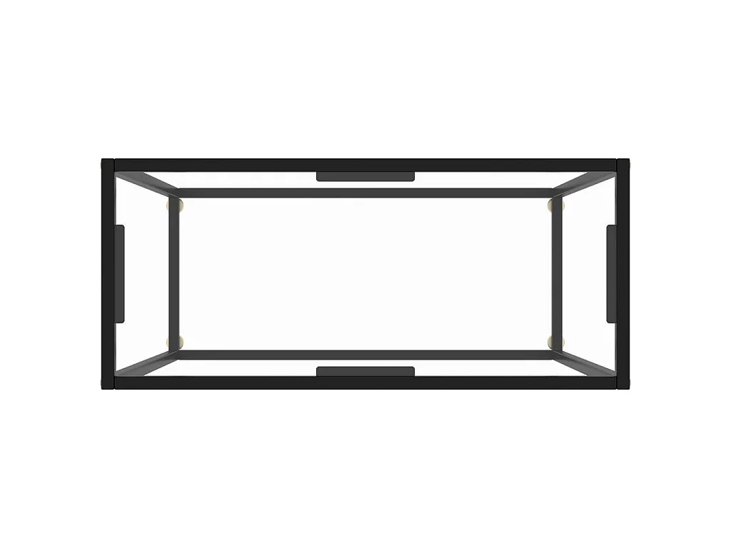 Table console Transparent 80x35x75 cm Verre trempé